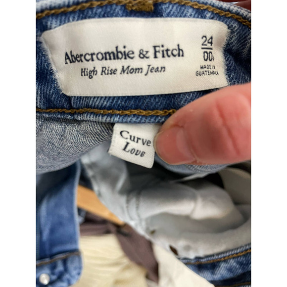 ABERCROMBIE & FITCH Curve Love High Rise Mom Jean Size 24 - Picture 7 of 7